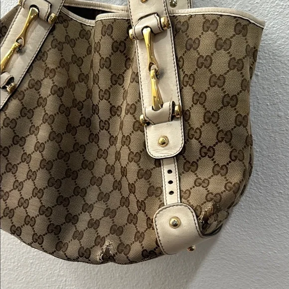 Gucci Brown and Cream Tote Bag - Picture 8 of 10